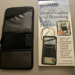 Travel on identification and boarding pass holder